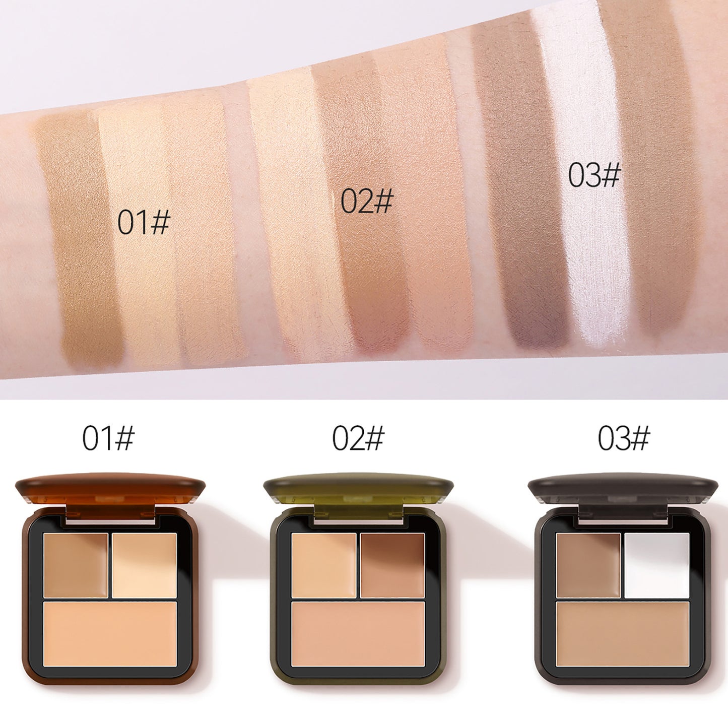 Highlighter Shadow Eye Shadow Nose Concealer Powder Contour Palette