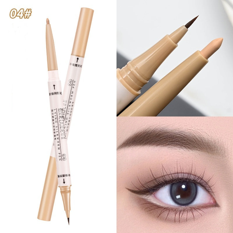 Double-headed Eye Shadow Pen Shadow Matte Highlight Brightening