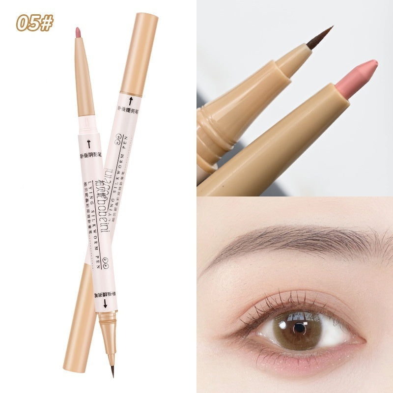 Double-headed Eye Shadow Pen Shadow Matte Highlight Brightening