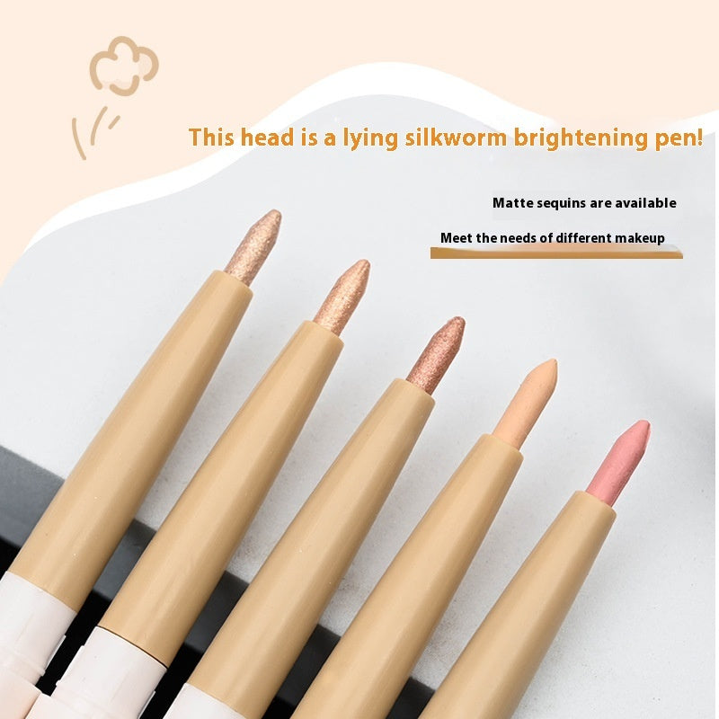 Double-headed Eye Shadow Pen Shadow Matte Highlight Brightening