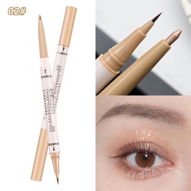 Double-headed Eye Shadow Pen Shadow Matte Highlight Brightening