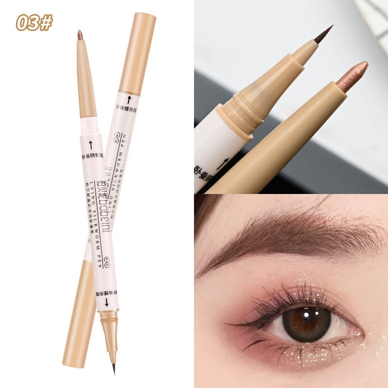 Double-headed Eye Shadow Pen Shadow Matte Highlight Brightening